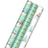 Hallmark Pastel Christmas Prints 3-Pack Wrapping Paper, 120 Sq. Ft. -Fashion Accessories Store Storybook Scenes 3Pack Christmas Wrapping Paper 5JXW1081 01