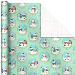 Hallmark Pastel Christmas Prints 3-Pack Wrapping Paper, 120 Sq. Ft. 11 Hallmark Pastel Christmas Prints 3-Pack Wrapping Paper, 120 Sq. Ft. -Fashion Accessories Store Storybook Scenes 3Pack Christmas Wrapping Paper 5JXW1081 03