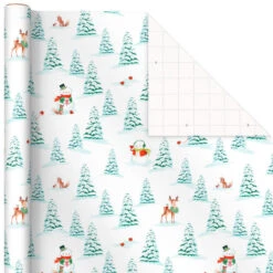Hallmark Pastel Christmas Prints 3-Pack Wrapping Paper, 120 Sq. Ft. 13 Hallmark Pastel Christmas Prints 3-Pack Wrapping Paper, 120 Sq. Ft. -Fashion Accessories Store Storybook Scenes 3Pack Christmas Wrapping Paper 5JXW1081 05