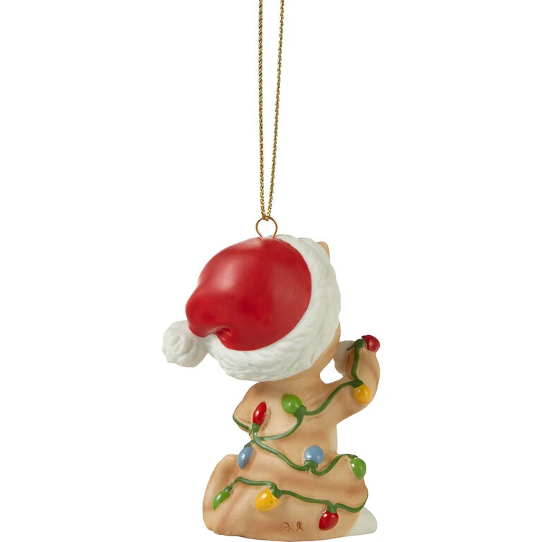 Precious Moments Tangled In Christmas Fun Cat 2023 Ornament, 3" 4 Precious Moments Tangled In Christmas Fun Cat 2023 Ornament, 3" - Image 2