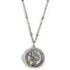 Tree Charm Dear You Nana Necklace, 17.5" -Fashion Accessories Store Tree with Heart Silver Charm Necklace 1005060052 01