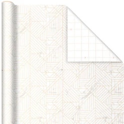 Hallmark Upscale Neutrals 3-Pack Wrapping Paper, 85 Sq. Ft. Total -Fashion Accessories Store Upscale Neutrals 2 Standard 1 Foil 3Pack Gift Wrap 5EWR6417 04