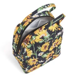 Vera Bradley Lunch Bunch Bag In Sunflowers -Fashion Accessories Store Vera Bradley Black Sunflower Lunch Bag 3620013063 03