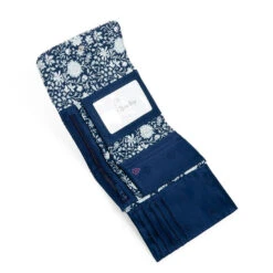 Vera Bradley RFID Riley Compact Wallet In Perennials Gray -Fashion Accessories Store Vera Bradley GrayNavy Floral Print Small Wallet 2842915290 03