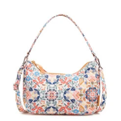 Vera Bradley Frannie Crescent Crossbody Purse In Enchanted Mandala