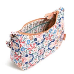 Vera Bradley Frannie Crescent Crossbody Purse In Enchanted Mandala -Fashion Accessories Store Vera Bradley Multicolor Floral Crossbody Bag 3723816152 03