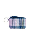 Vera Bradley Zip ID Case In Amethyst Plaid -Fashion Accessories Store Vera Bradley Navy and Lavender Plaid ID Wallet 2886615849 01