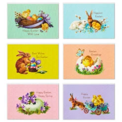 Hallmark Vintage Bunnies And Chicks Boxed Easter Cards, Pack Of 24 11 Hallmark Vintage Bunnies And Chicks Boxed Easter Cards, Pack Of 24 -Fashion Accessories Store Vintage Easter Bunnies Chicks Boxed Easter Cards 5STZ1131 02