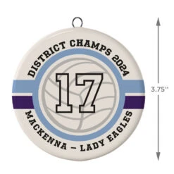 Volleyball Ceramic Circle Personalized Ornament -Fashion Accessories Store Volleyball Ceramic Circle Personalized Ornament 1999QHE1711B109 03