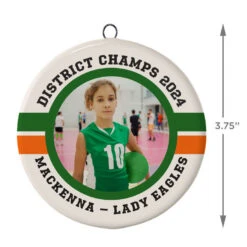 Volleyball Ceramic Circle Personalized Photo Ornament -Fashion Accessories Store Volleyball Ceramic Circle Personalized Photo Ornament 1999QHE1711B102 03