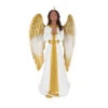 Hallmark Angel Of Adoration Ornament -Fashion Accessories Store White and Gold Angel Keepsake Ornament 1999QSM7857 01