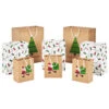Hallmark Merry Mix 8-Pack Christmas Gift Bags, Assorted Sizes And Designs -Fashion Accessories Store White and Kraft Paper Assortment Christmas Gift Bags 5XGB1410 01