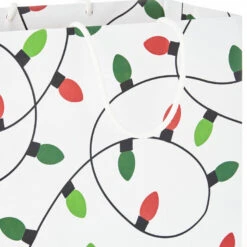 Hallmark Merry Mix 8-Pack Christmas Gift Bags, Assorted Sizes And Designs -Fashion Accessories Store White and Kraft Paper Assortment Christmas Gift Bags 5XGB1410 05