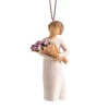Willow Tree Surprise Tulip Bouquet Figurine Ornament, 4" H -Fashion Accessories Store Willow Tree Figurine With Tulip Bouquet Ornament 28096 01