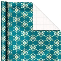 Hallmark Winter Glow 3-Pack Christmas Wrapping Paper Assortment, 80 Sq. Ft. -Fashion Accessories Store Winter Glow Christmas Wrapping Paper Assortment 5JXW1060 04