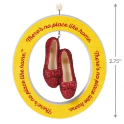 Hallmark The Wizard Of Oz™ There's No Place Like Home™ Porcelain Ornament -Fashion Accessories Store Yellow Brick Road Ruby Slippers Keepsake Ornament 2999QXI6297 03