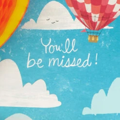 Hallmark 16" Hot Air Balloons Pop-Up Jumbo Goodbye Card 13 Hallmark 16" Hot Air Balloons Pop-Up Jumbo Goodbye Card -Fashion Accessories Store Youll Be Missed Balloon Goodbye Card 1499CBG1018 03