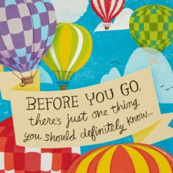 Hallmark 16" Hot Air Balloons Pop-Up Jumbo Goodbye Card 15 Hallmark 16" Hot Air Balloons Pop-Up Jumbo Goodbye Card -Fashion Accessories Store Youll Be Missed Balloon Goodbye Card 1499CBG1018 05