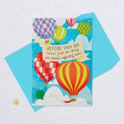 Hallmark 16" Hot Air Balloons Pop-Up Jumbo Goodbye Card 16 Hallmark 16" Hot Air Balloons Pop-Up Jumbo Goodbye Card -Fashion Accessories Store Youll Be Missed Balloon Goodbye Card 1499CBG1018 06